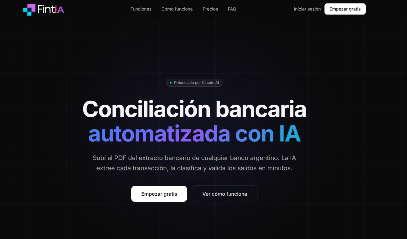 Conciliación bancaria potenciada por Claude AI